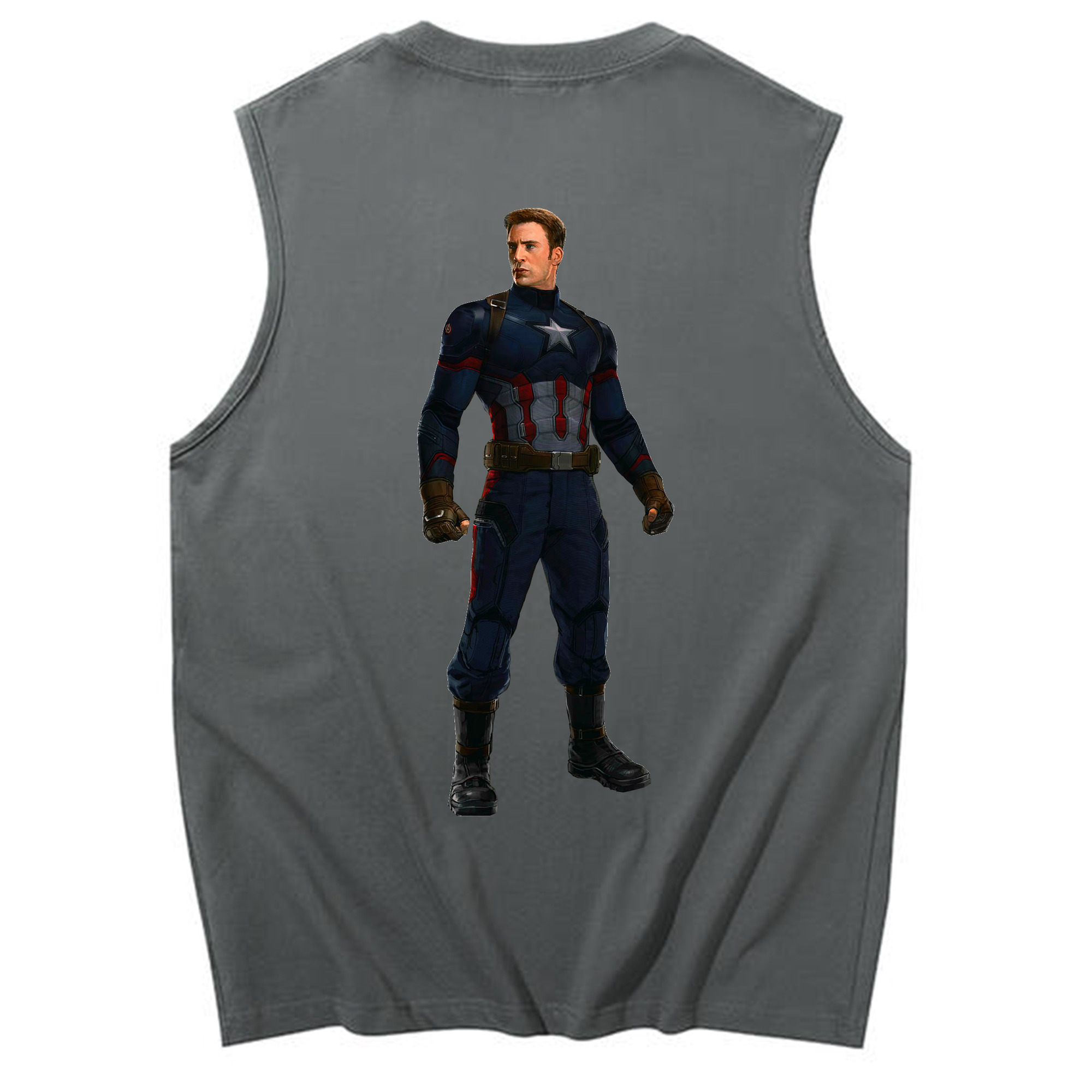 （画像用） アベンジャーズ The Avengers コットン100％タンクトップ（背面プリント）